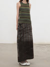 SWAYING 25 Fall/Winter Collection: Striped Wool Vest SW-SW25AW1T02C4S4-ZH Purple Gray (SW25AW1T02C1S2)